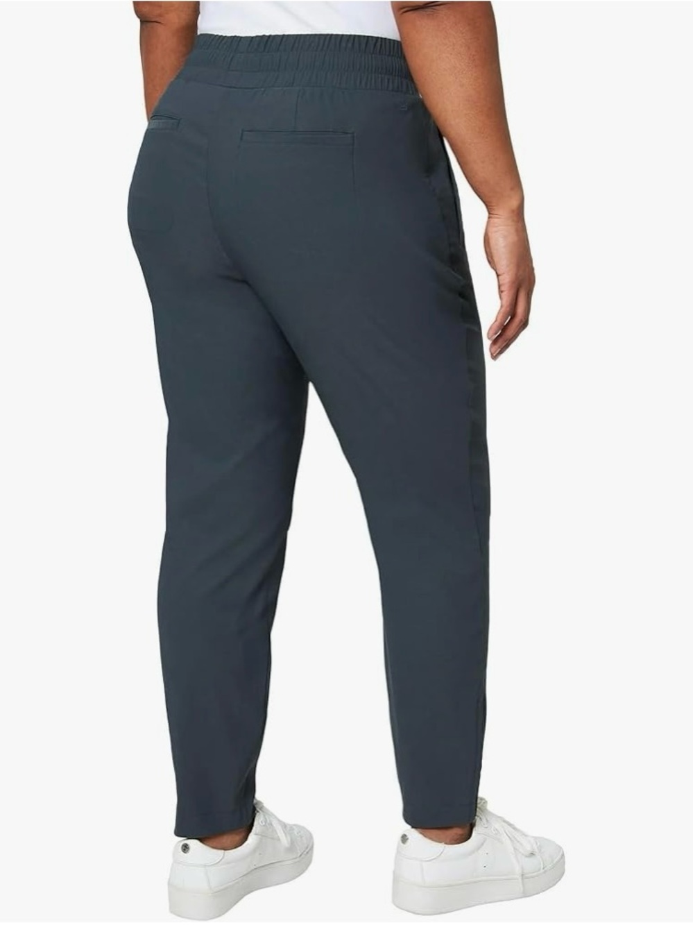 MODERN AMBITION Elastic-Waist Track Joggers - Charcoal - Picture 2 of 5